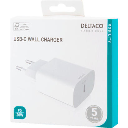 deltaco-usbc-ac144-cargador-smartphone-blanco-corriente-alterna-interior-exterior