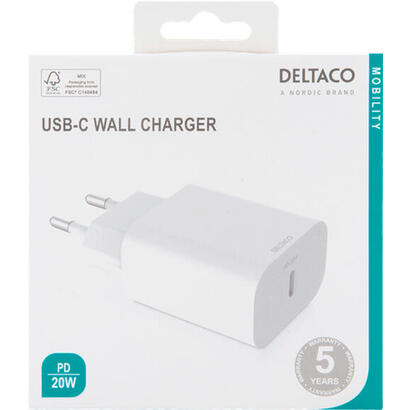 deltaco-usbc-ac144-cargador-smartphone-blanco-corriente-alterna-interior-exterior