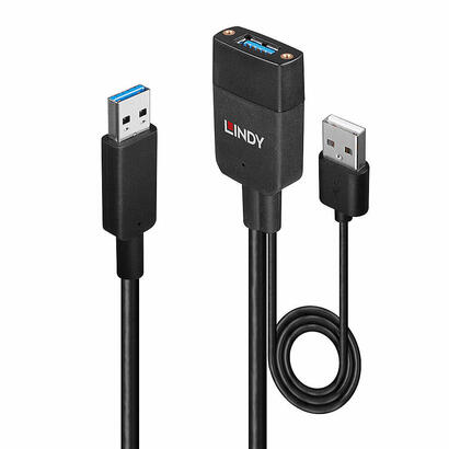 lindy-43357-hub-de-interfaz-usb-32-gen-2-31-gen-2-type-a-100-mbits-negro