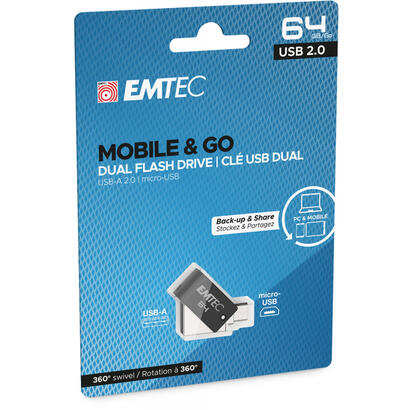 emtec-t260b-unidad-flash-usb-64-gb-usb-type-a-micro-usb-20-negro-acero-inoxidable