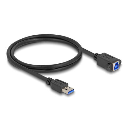 delock-80485-cable-usb-5-gbps-usb-tipo-a-macho-a-usb-tipo-b-hembra-para-instalacion-1-m-negro