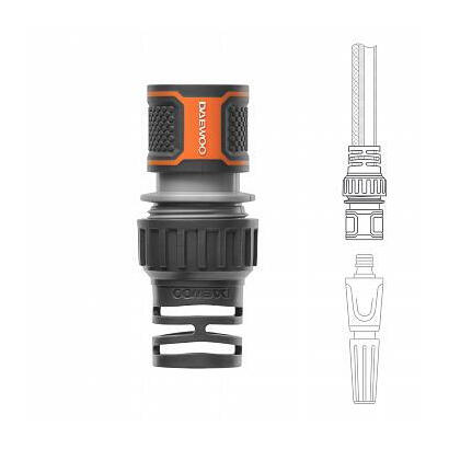 daewoo-dwc-2019-conector-de-manguera-plastico-negro-naranja-1-piezas