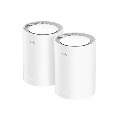 cudy-ax3000-pack-de-2-sistemas-wifi-6-mesh-ax3000-25g-dual-band-admite-ancho-de-banda-de-204080160mhz-1x-puerto