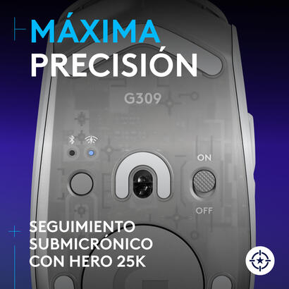 raton-inalambrico-logitech-g-g309-gaming-optico-6-botones-bluetooth-24-ghz-logitech-lightspeed-blanco