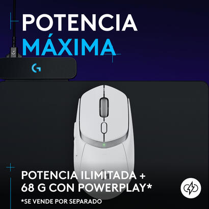 raton-inalambrico-logitech-g-g309-gaming-optico-6-botones-bluetooth-24-ghz-logitech-lightspeed-blanco