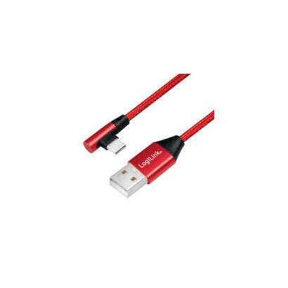 logilink-cu0145-cable-usb-03-m-usb-20-usb-a-usb-c-rojo