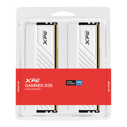 memoria-adata-64-gb-ddr4-3600-2x-32-gb-kit-dual-ax4u360032g18i-dtwhd35-xpg-gammix-d35-intel-xmp-ax4u360032g18i-dtwhd35-blanca