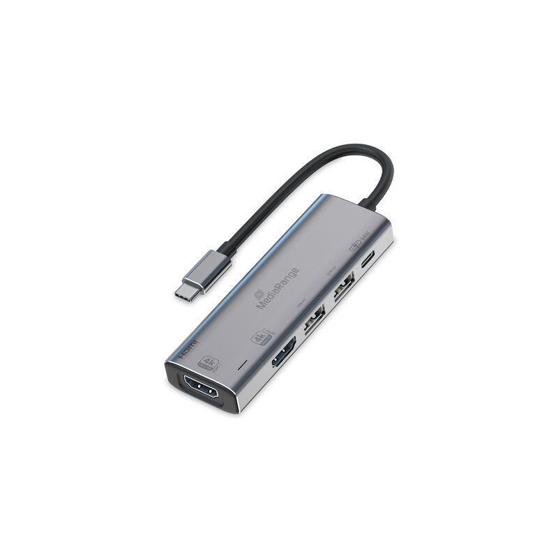 hub-mediarange-usb-c-5-in-1-multiport-adaptador-plata hub-mediarange-usb-c-5-in-1-multiport-adaptador-plata