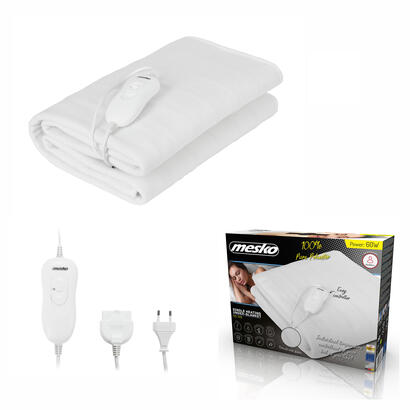 mesko-home-ms-7419-manta-electrica-y-almohadilla-60-w-blanco-poliester