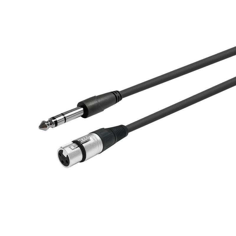 vivolink-proaudxlrfjacks3-cable-de-audio-1-m-xlr-635mm-negro