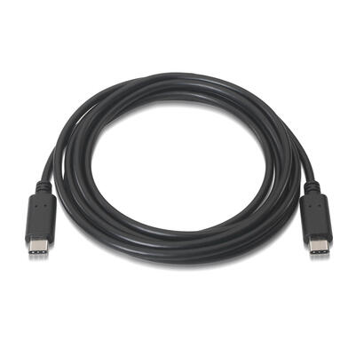 aisens-cable-usb-20-3a-usb-c-a-usb-c-050m-negro