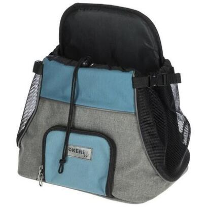 kerbl-bolsa-de-viaje-vacation-gris-y-azul-transportador-para-perrogato-de-hasta-8-kg-31x24x38-cm