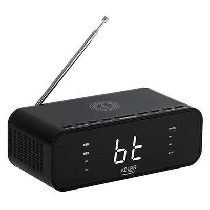 despertador-adler-ad-1192b-alarm-clock-with-wireless-charger-black