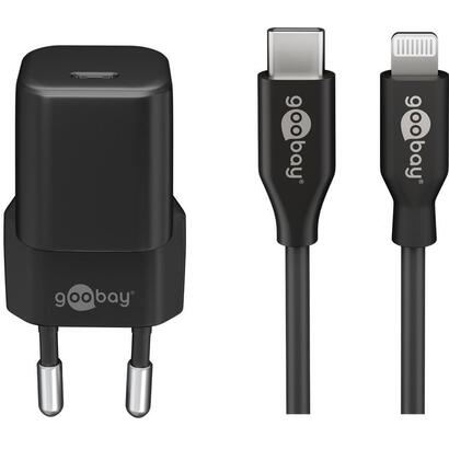 goobay-juego-de-carga-apple-lightning-usb-c-pd-30-vatios-cargador-negro-cable-de-1-metro-pd-64574