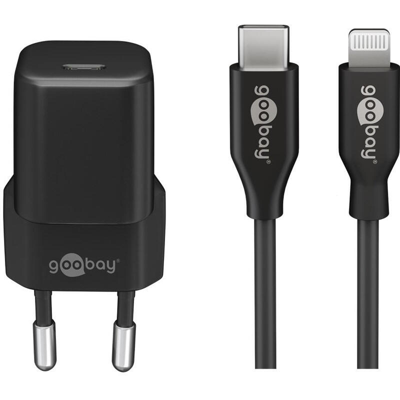 goobay-apple-lightning-usb-c-pd-set-de-carga-nano-20-vatios-cargador-negro-cable-de-1-metro-pd-61083