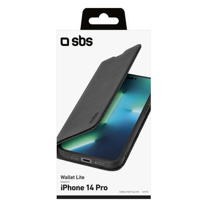 sbs-book-wallet-lite-iphone-14-pro-schwarz