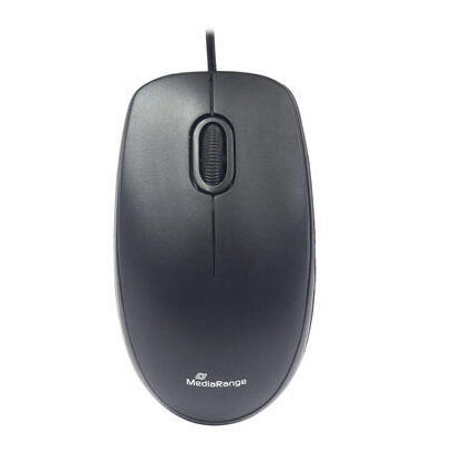 mediarange-raton-optisch-3-tamen-cablegehnden-silent-click-negro
