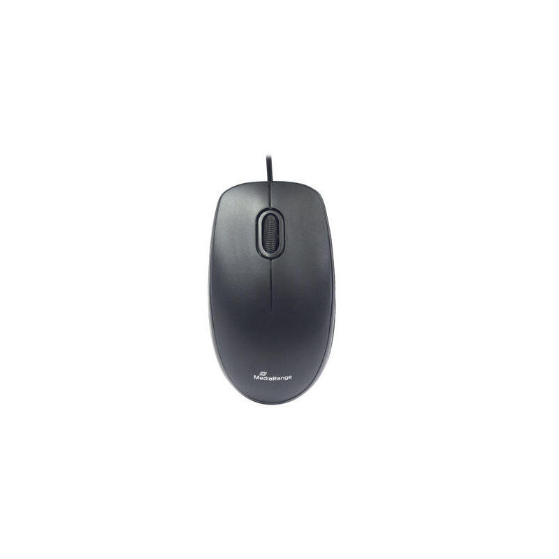 mediarange-raton-optisch-3-tamen-cablegehnden-silent-click-negro
