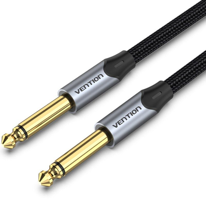cable-estereo-vention-bashg-jack-65-macho-jack-65-macho-15m-gris