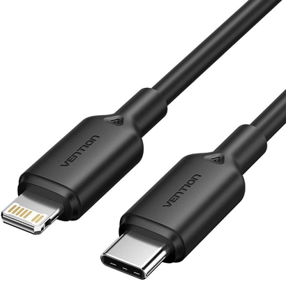 cable-usb-20-tipo-c-lightning-vention-lakbf-usb-tipo-c-macho-lightning-macho-hasta-27w-480mbps-1m-negro