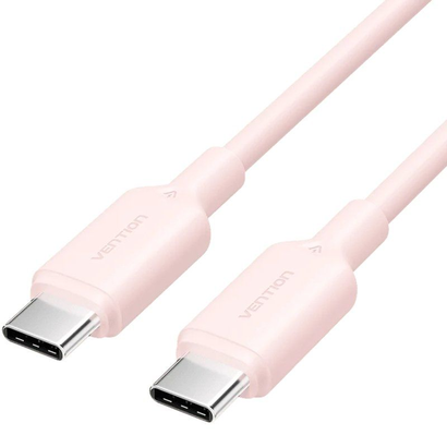 cable-usb-20-tipo-c-3a-vention-trcpf-usb-tipo-c-macho-usb-tipo-c-macho-hasta-60w-480mbps-1m-rosa