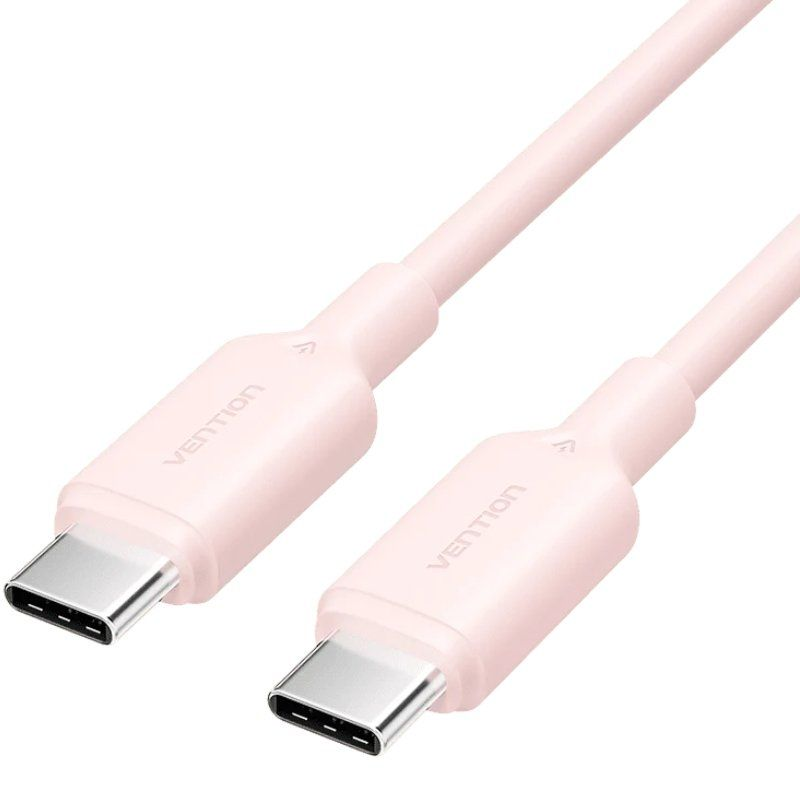 cable-usb-20-tipo-c-3a-vention-trcpf-usb-tipo-c-macho-usb-tipo-c-macho-hasta-60w-480mbps-1m-rosa