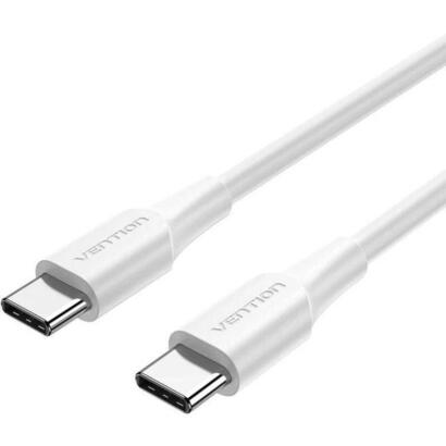 cable-usb-20-tipo-c-3a-vention-trcwf-usb-tipo-c-macho-usb-tipo-c-macho-hasta-60w-480mbps-1m-blanco