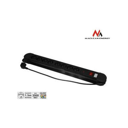 maclean-mce11-base-multiple-15-m-8-salidas-ac-interior-negro