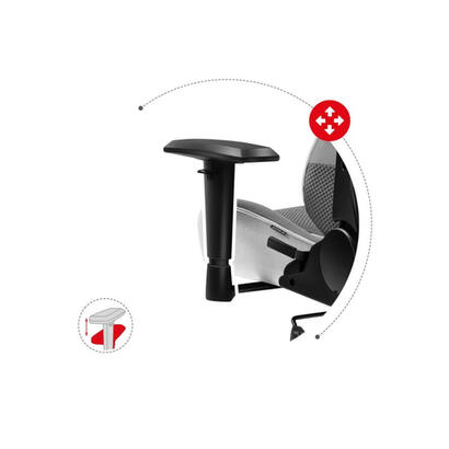 silla-gaming-huzaro-force-62-malla-blanca