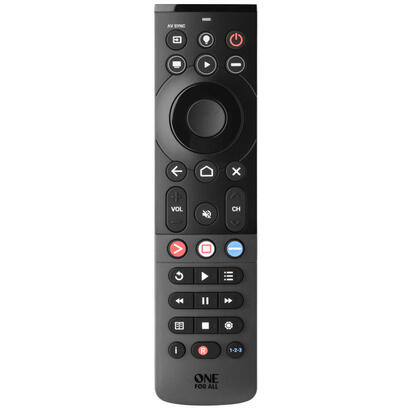 one-for-all-smart-streamer-remote-urc-7945-mando-a-distancia-negro-urc7945