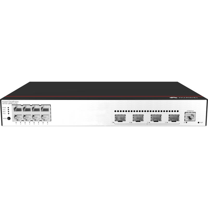 huawei-cloudengine-s5735-l8p4s-a-v2-gestionado-gigabit-ethernet-101001000-energia-sobre-ethernet-poe-1u-negro-plata