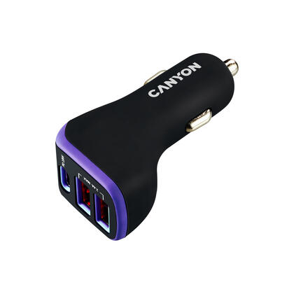 canyon-car-charger-3port-2xusb-a-usb-c-18w-pd-negro-purple-retail