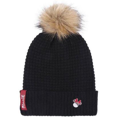 gorro-tricot-pompom-minnie-black-talla-u