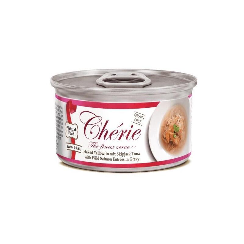 comida-humeda-para-gatos-cherie-tuna-with-salmon-mix-in-gravy-80g