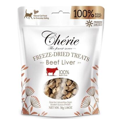 goma-para-gatos-cherie-freeze-dried-beef-liver-pieces-30g