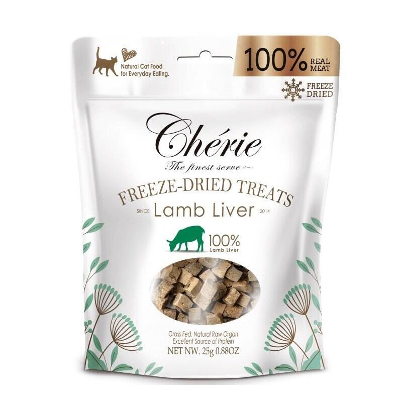 goma-para-gatos-cherie-freeze-dried-lamb-liver-pieces-30g