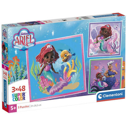 puzzle-ariel-disney-3x48pzs