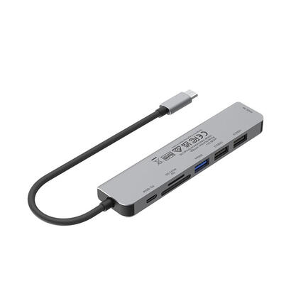 unitek-hub-usb-c-7in1-hdmi-4k-pd-100w-5gbpsalu