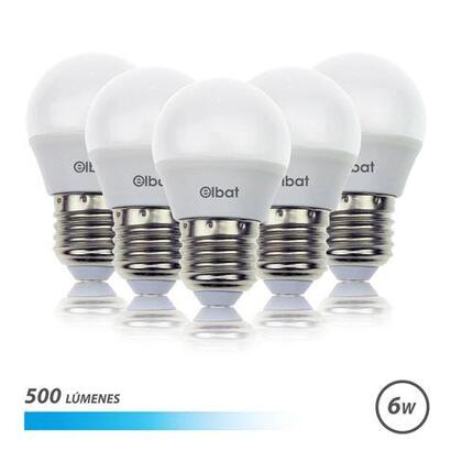 elbat-pack-5-bombillas-led-g45-6w-500lm-e27-luz-fria-blanco