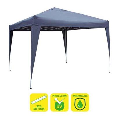 sungarden-carpa-plegable-acero-3x3m-azul