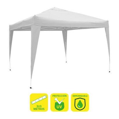 sungarden-carpa-plegable-acero-3x3m-blanca-blanco