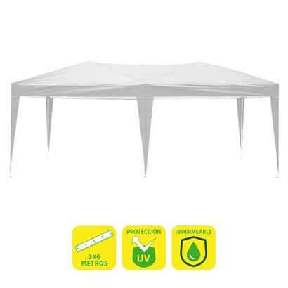 sungarden-carpa-plegable-acero-3x6m-blanco