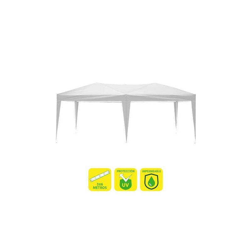 sungarden-carpa-plegable-acero-3x6m-blanco