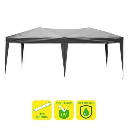 sungarden-carpa-plegable-acero-3x6m-gris