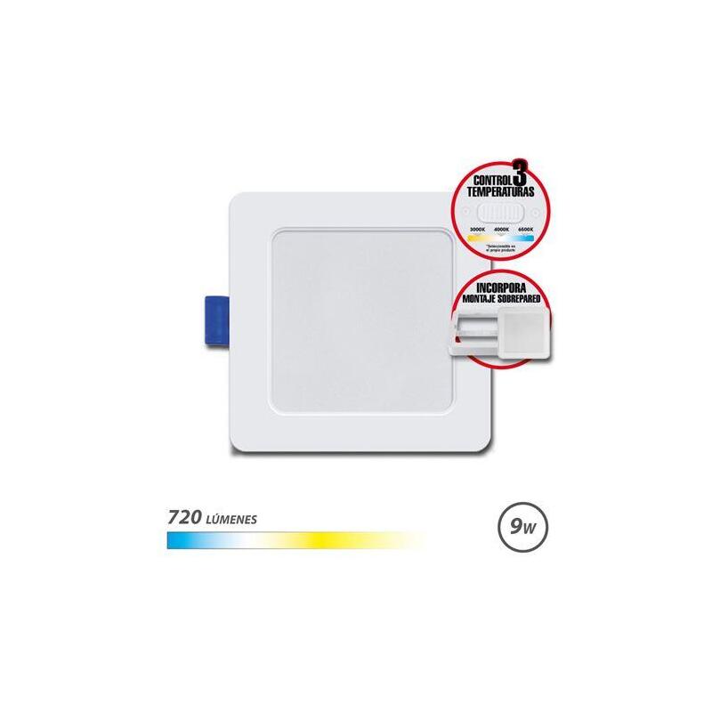 elbat-downlight-cuadrado-9w-720lm-selector-3-temperaturas-sobrepared-blanco