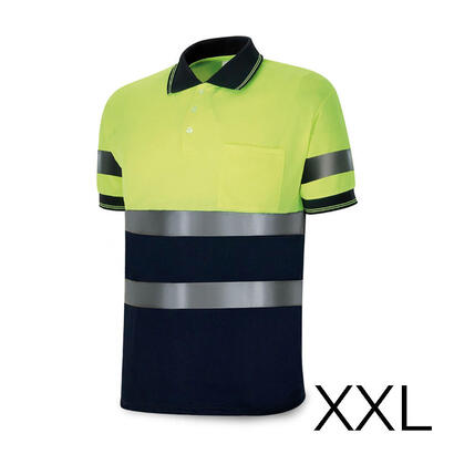 polo-alta-visibilidad-bicolor-manga-corta-tejido-poliester-160g-transpirable-talla-xxl-1288pavxmcyfaxxl-marca