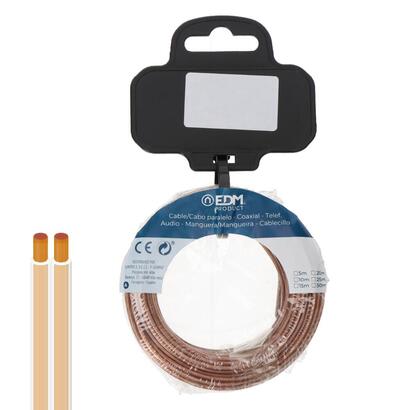 pack-de-2-unidades-carrete-cable-paralelo-2x075mm-transparente-5m