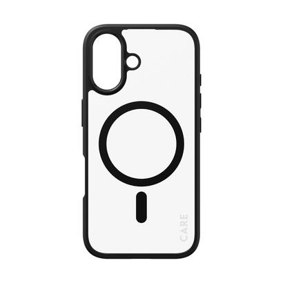 panzerglass-care-by-urban-combat-case-transparent-w-black-frame-magsafe-iphone-16-funda-para-apple-iphone-16-negro