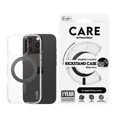 panzerglass-care-by-case-transparent-w-black-kickstand-magsafe-iphone-16-pro-funda-para-apple-iphone-16-pro-negro