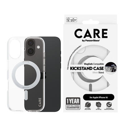 panzerglass-care-feature-kickstand-iphone-16-silber